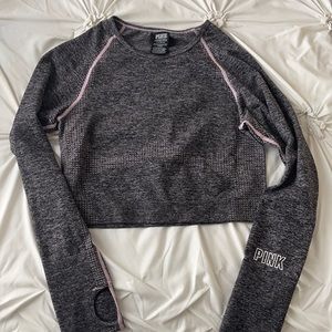 Victoria’s Secret pink seamless crop top